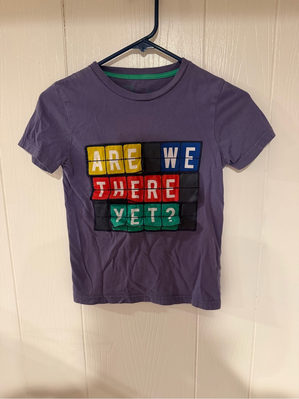 Kids blue Graphic Tee - "Are We There Yet?"